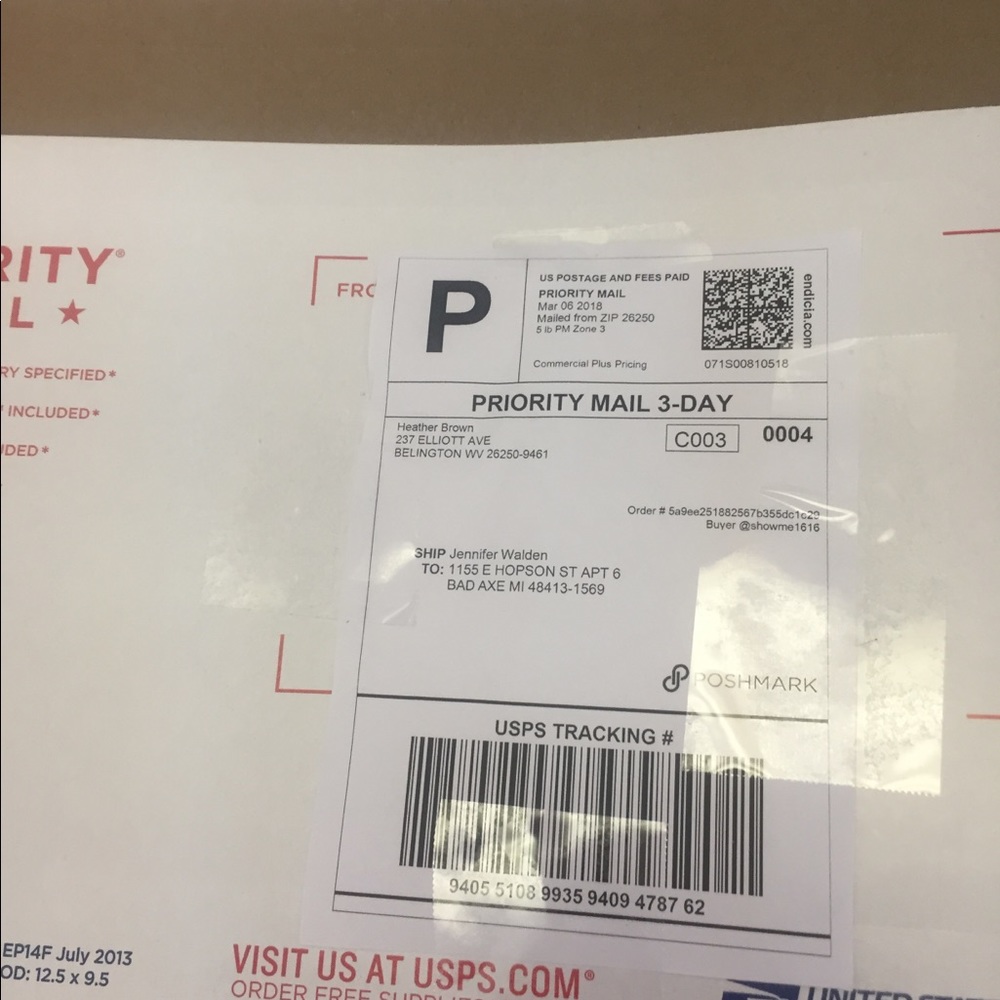 Not selling! Proof of shipping
